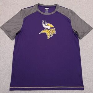 Minnesota Vikings Shirt Men's XL Purple TX3 Cool Performance NFL Team Apparel‎